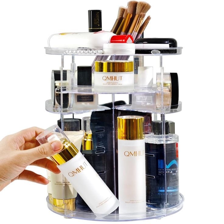 GlowSpin™ 360° Rotating Cosmetic Organizer